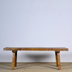 Table de boucher/fermier en Oak, années 1930