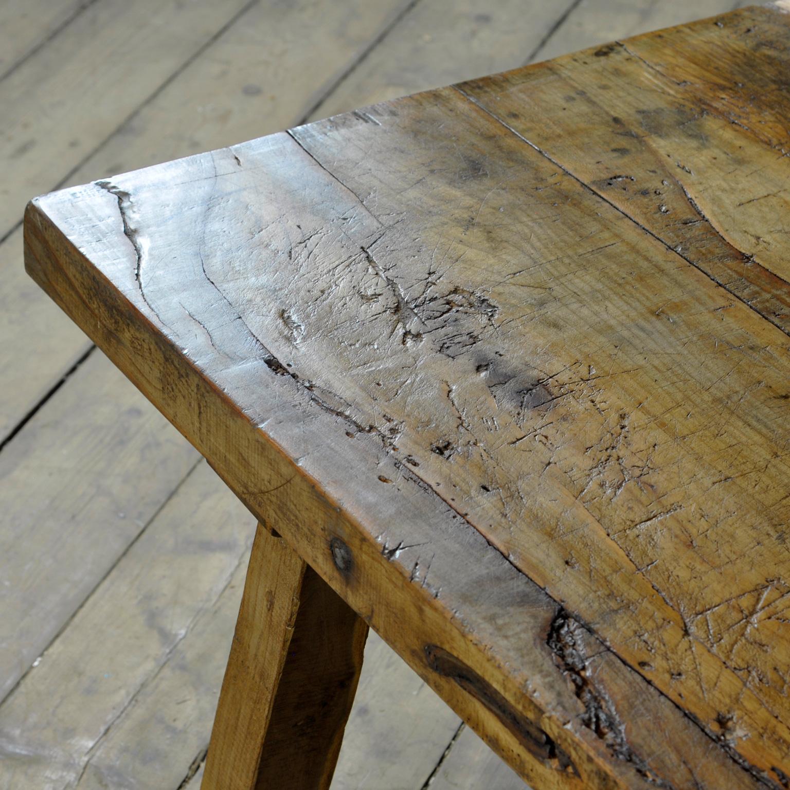 Oak Butcher’s Table/Farmtable, 1930’s For Sale 3