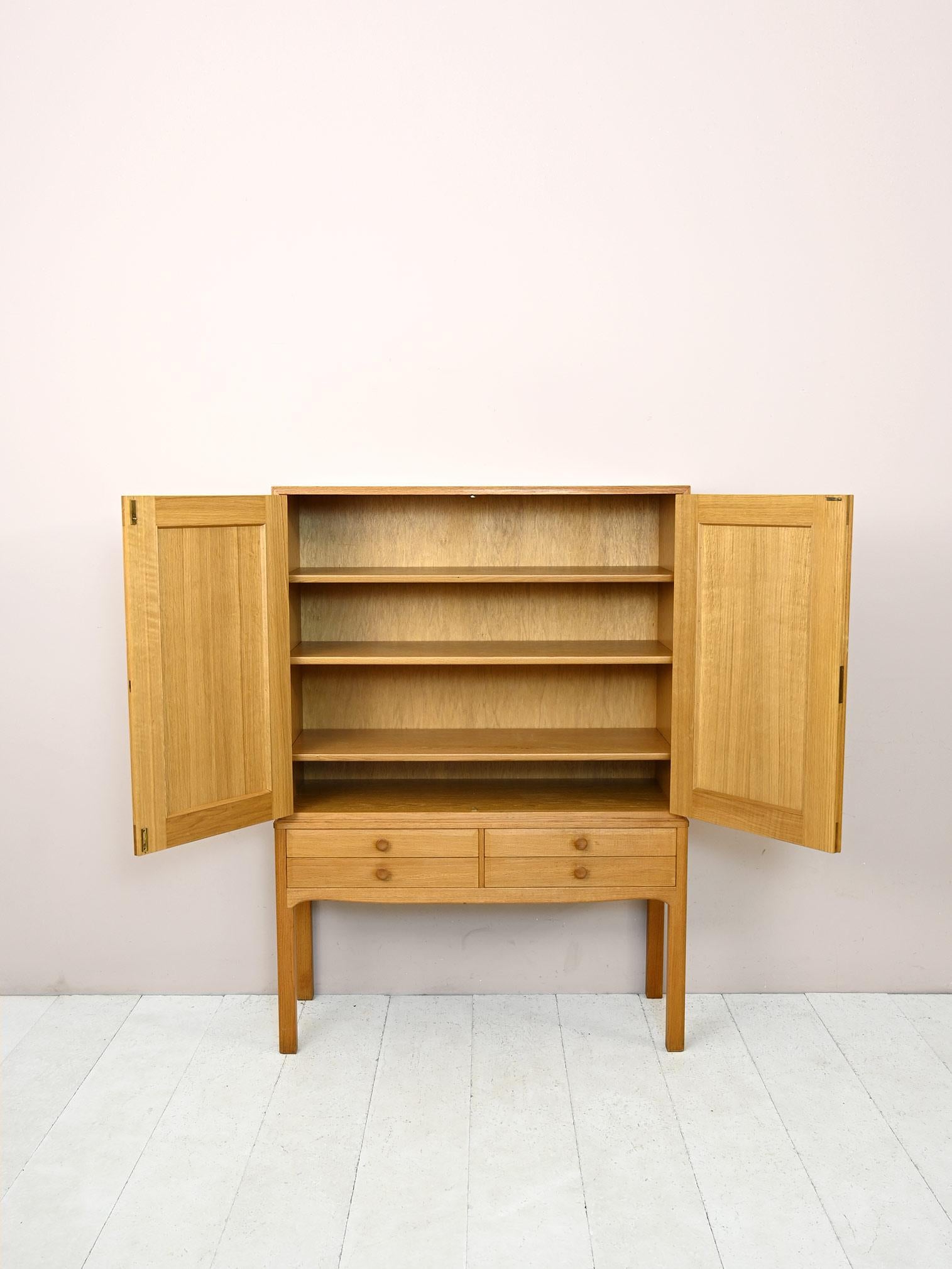 Scandinavian Modern Oak Cabinet by Carl Malmsten