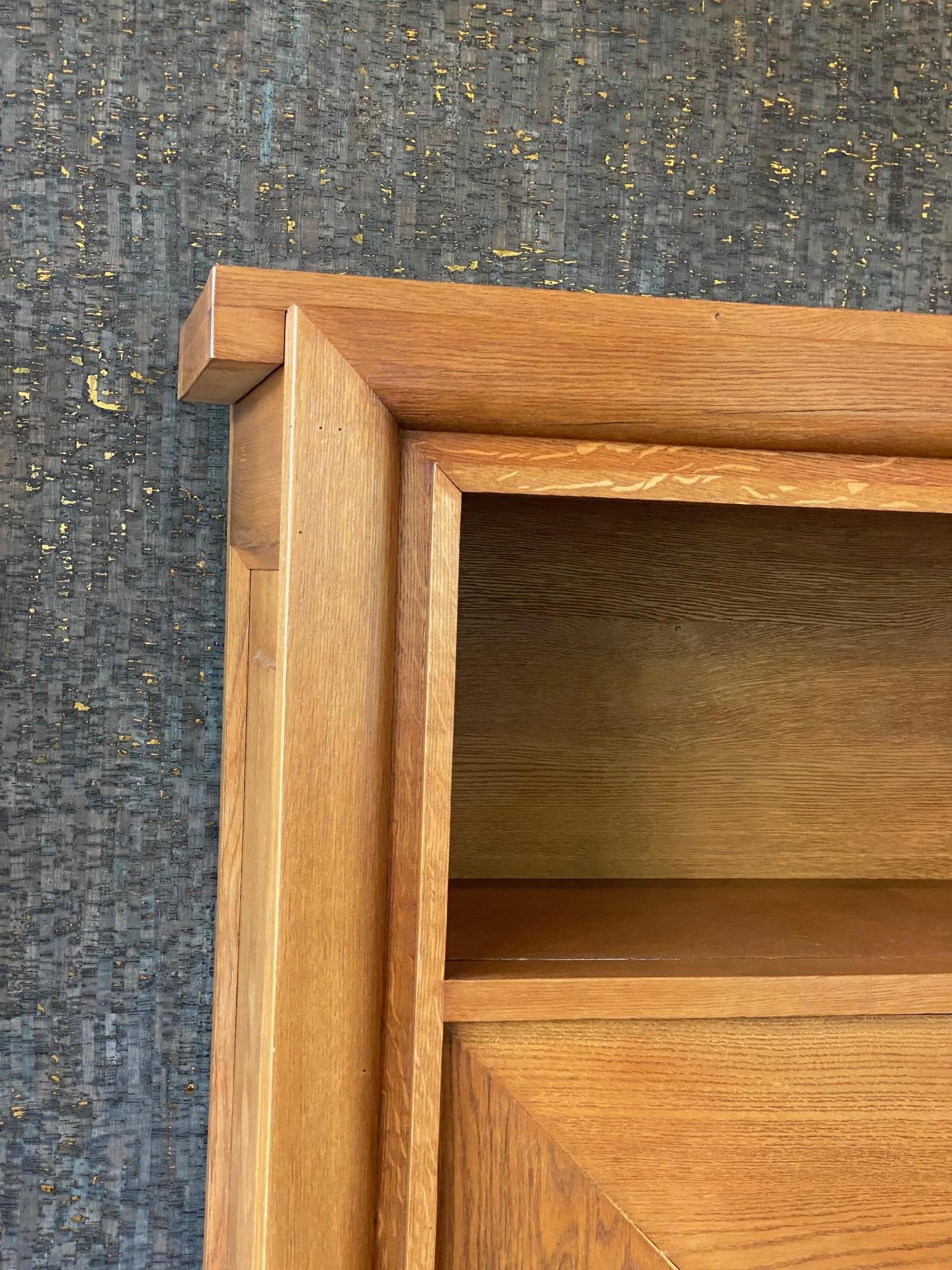 Oak Cabinet by Charles Dudouyt, France, 1940's For Sale 9