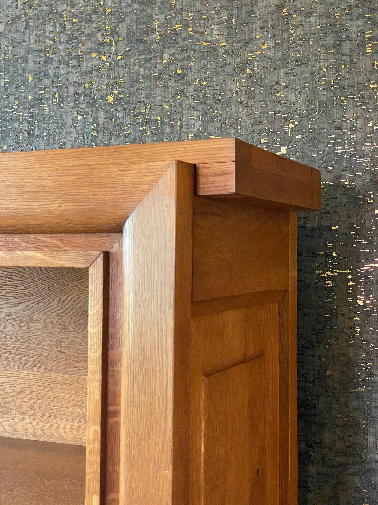 French Oak Cabinet by Charles Dudouyt, France, 1940's For Sale