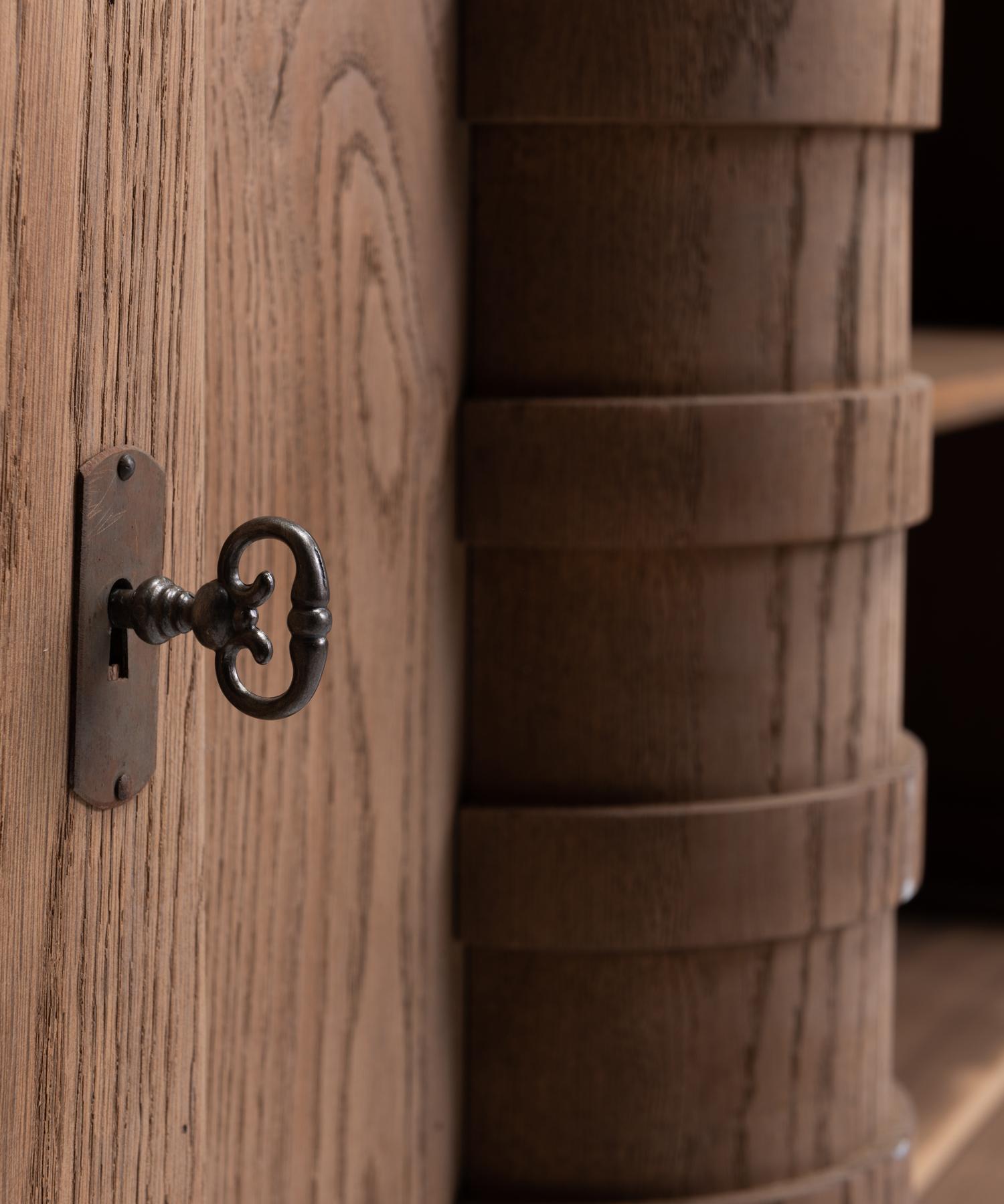 Oak Cabinet by Charles Dudouyt, France, circa 1940 3