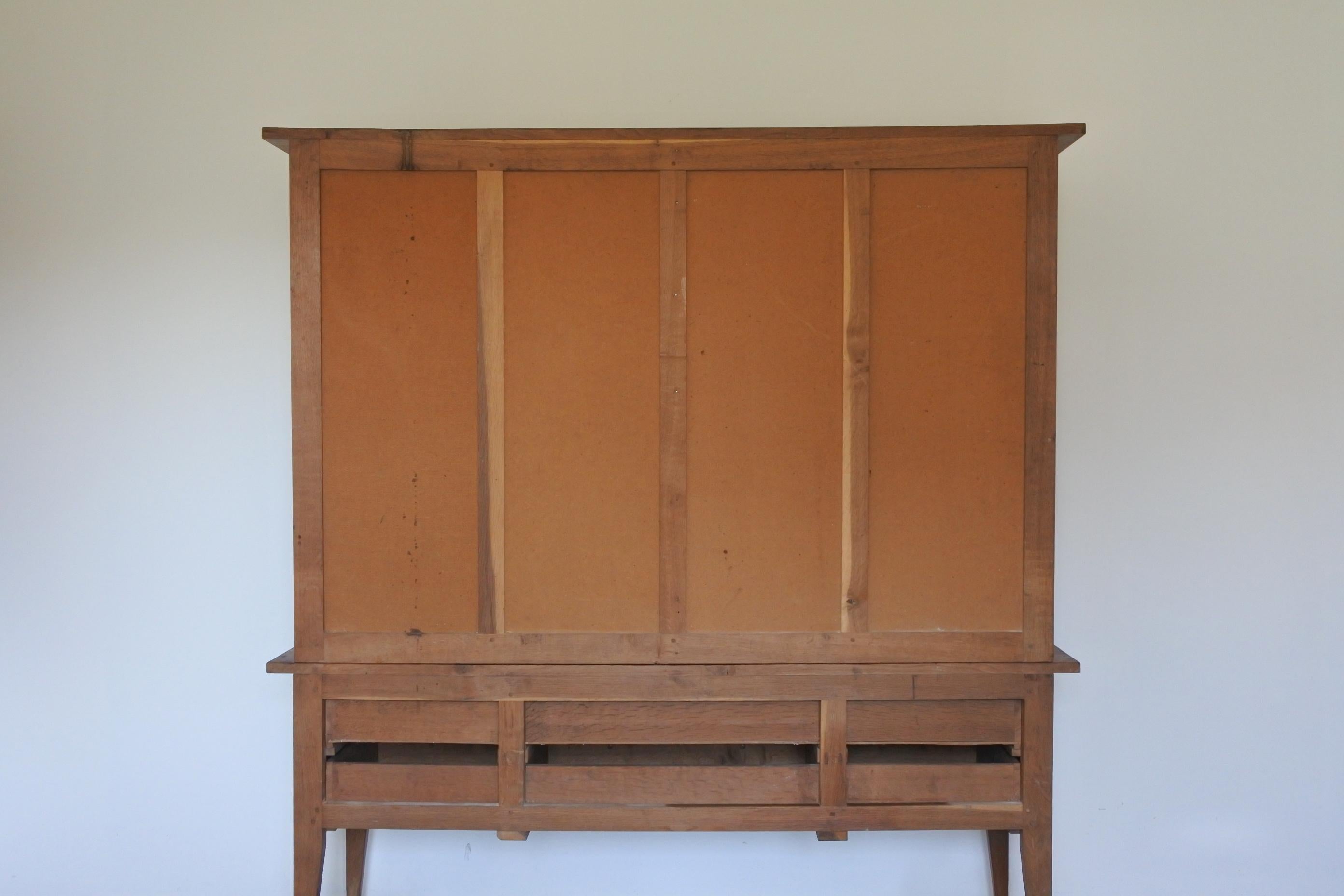 Oak Cabinet by René Gabriel, France, Late 1940s For Sale 10