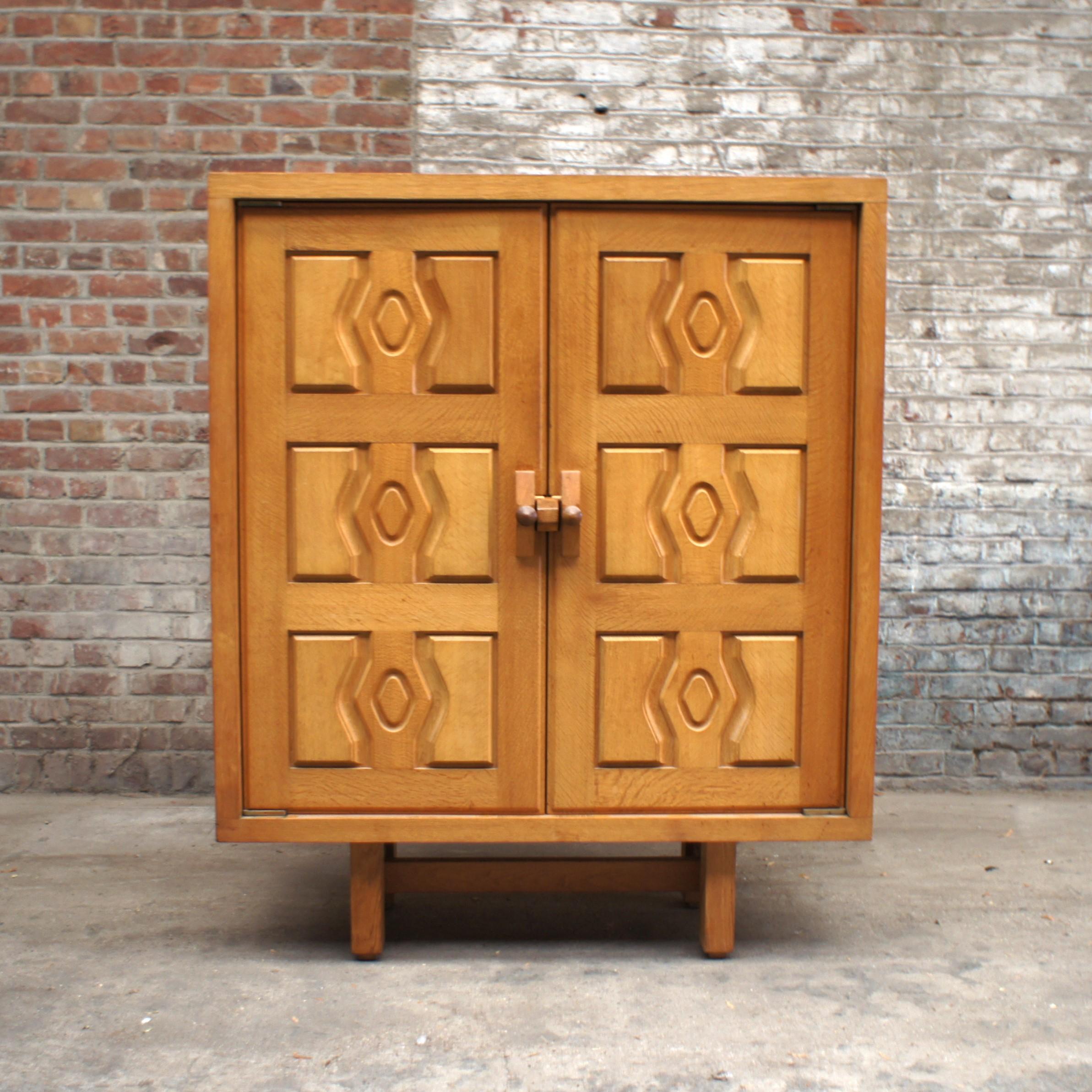 Woodwork Oak Cabinet, Guillerme et Chambron