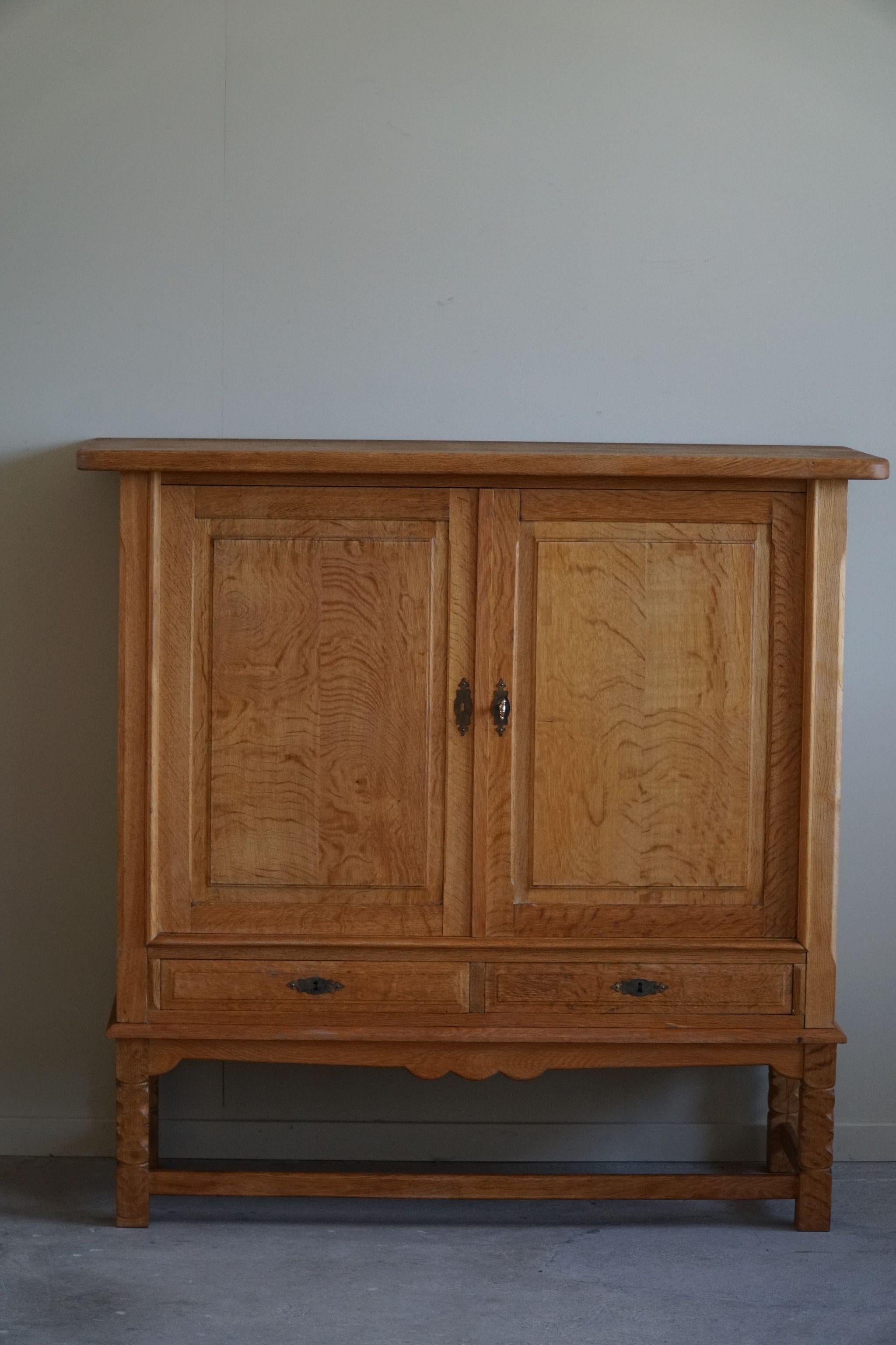 Oak Cabinet, Made by a Danish Cabinetmaker, 20th Mid Century, 1960s For Sale 8