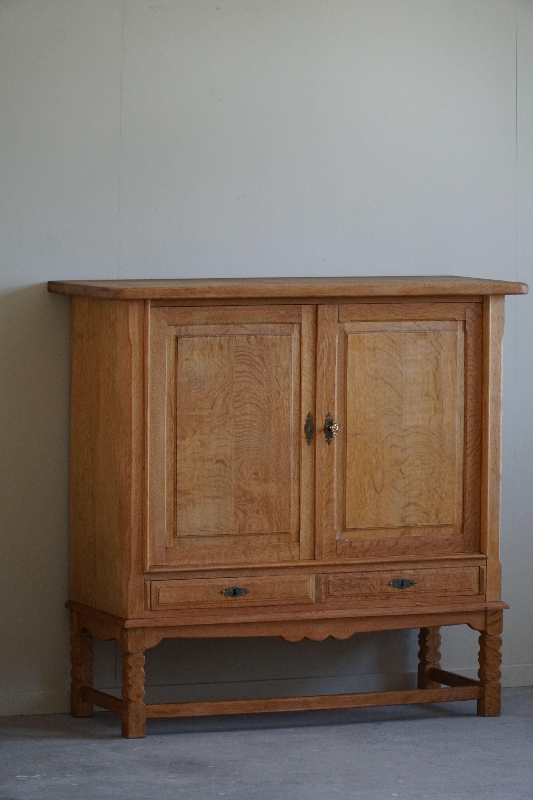 Oak Cabinet, Made by a Danish Cabinetmaker, 20th Mid Century, 1960s For Sale 10