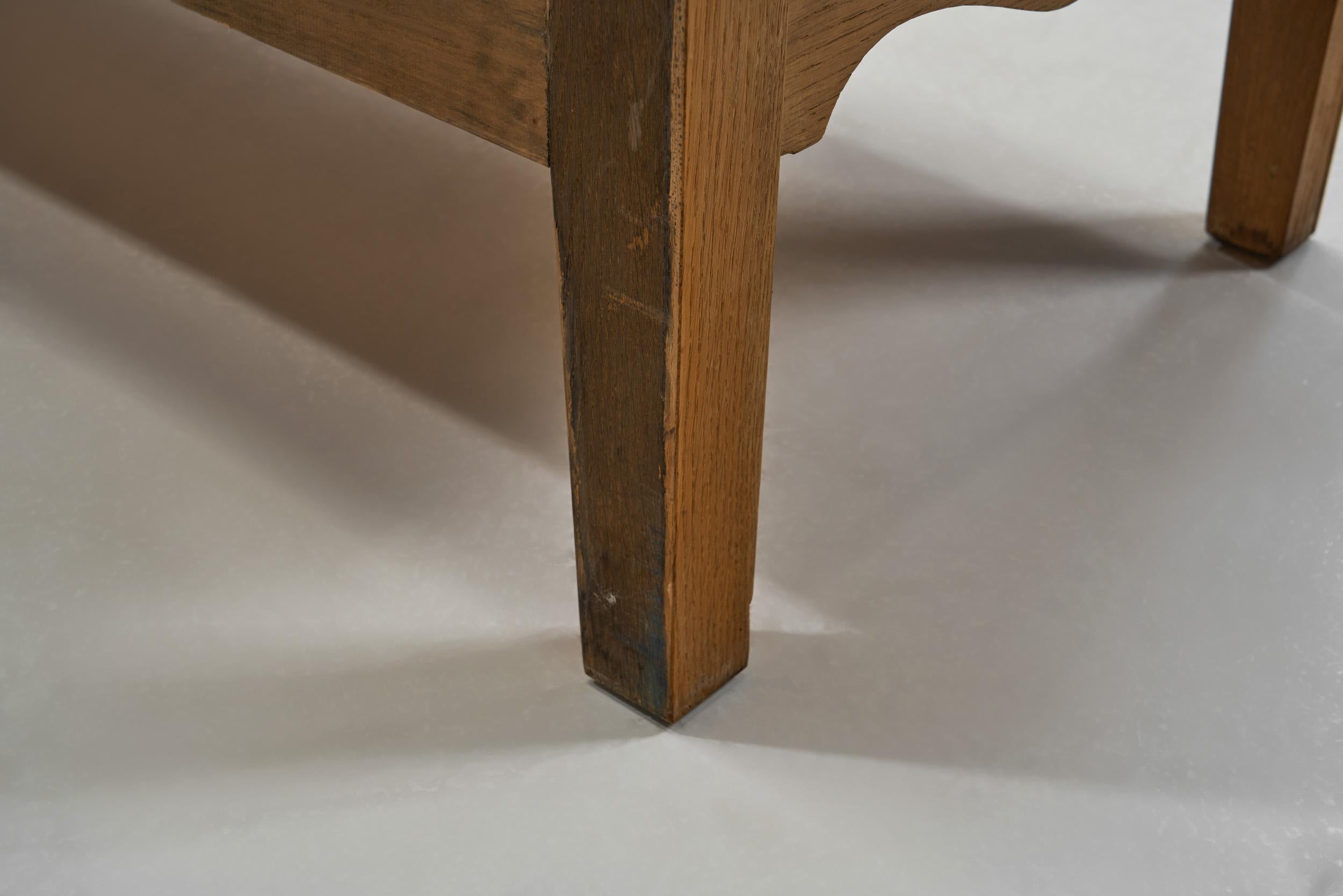 Oak Cabinet with Carved Motifs by Henning Kjærnulf, Denmark Mid 20th Century For Sale 13