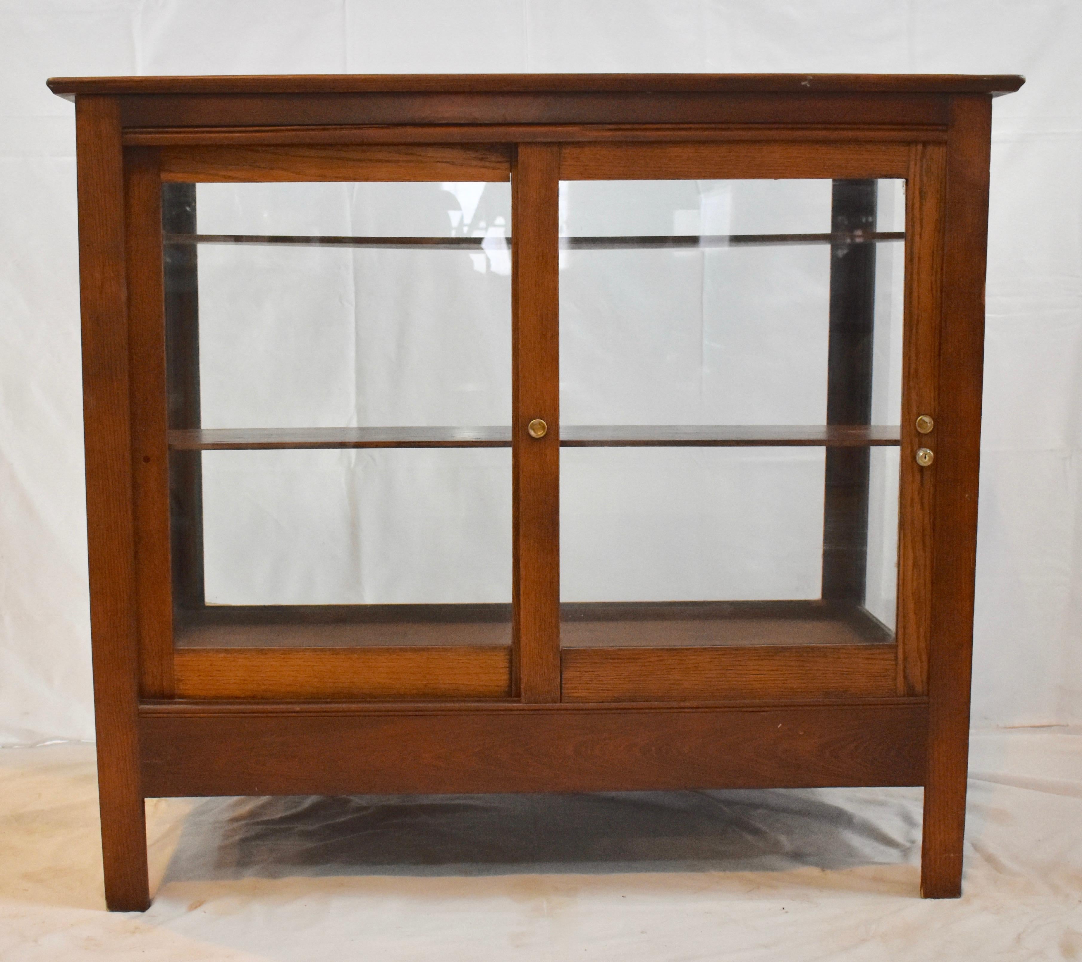 Oak Candy Store Display Case 1