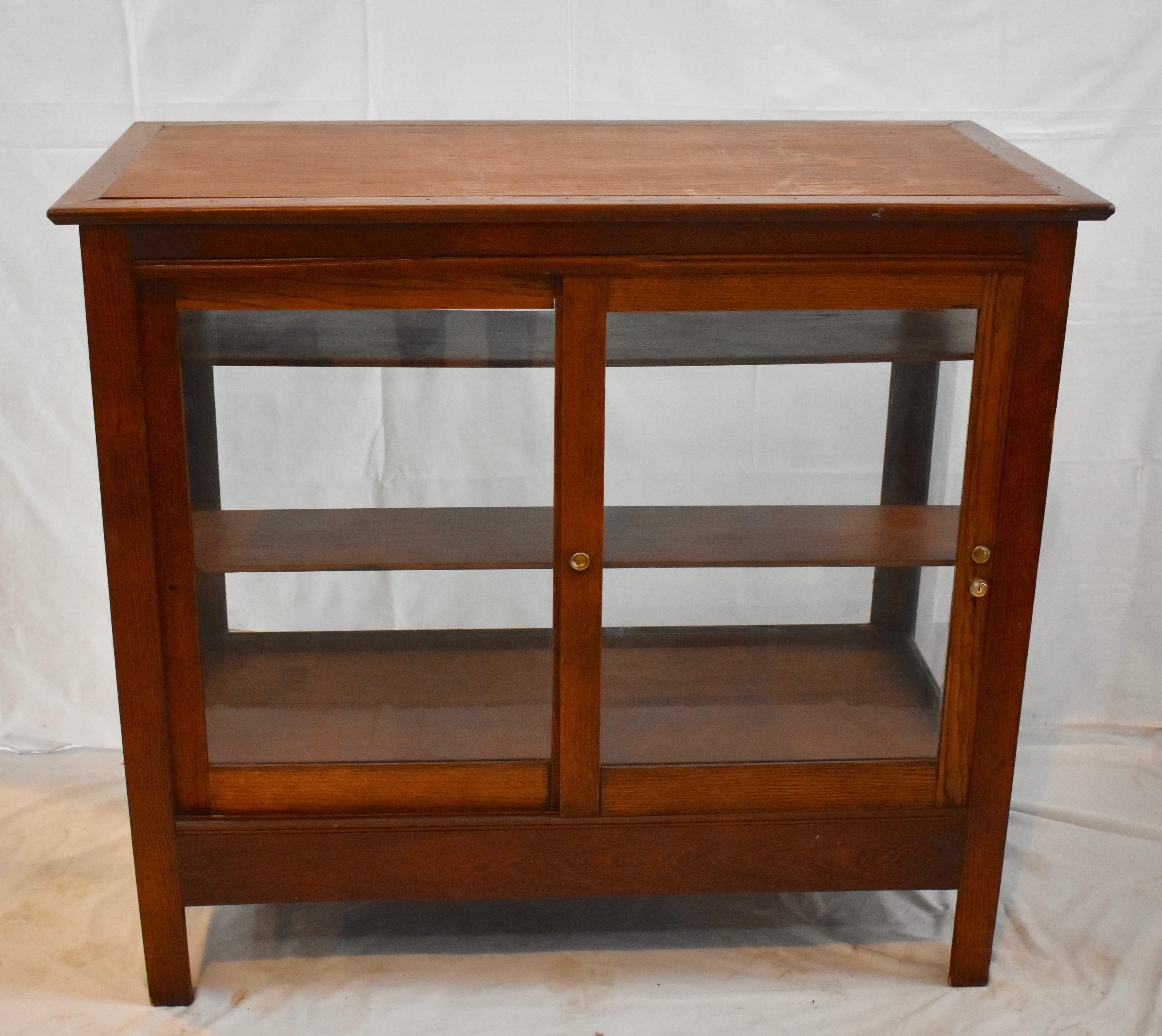 Oak Candy Store Display Case 2