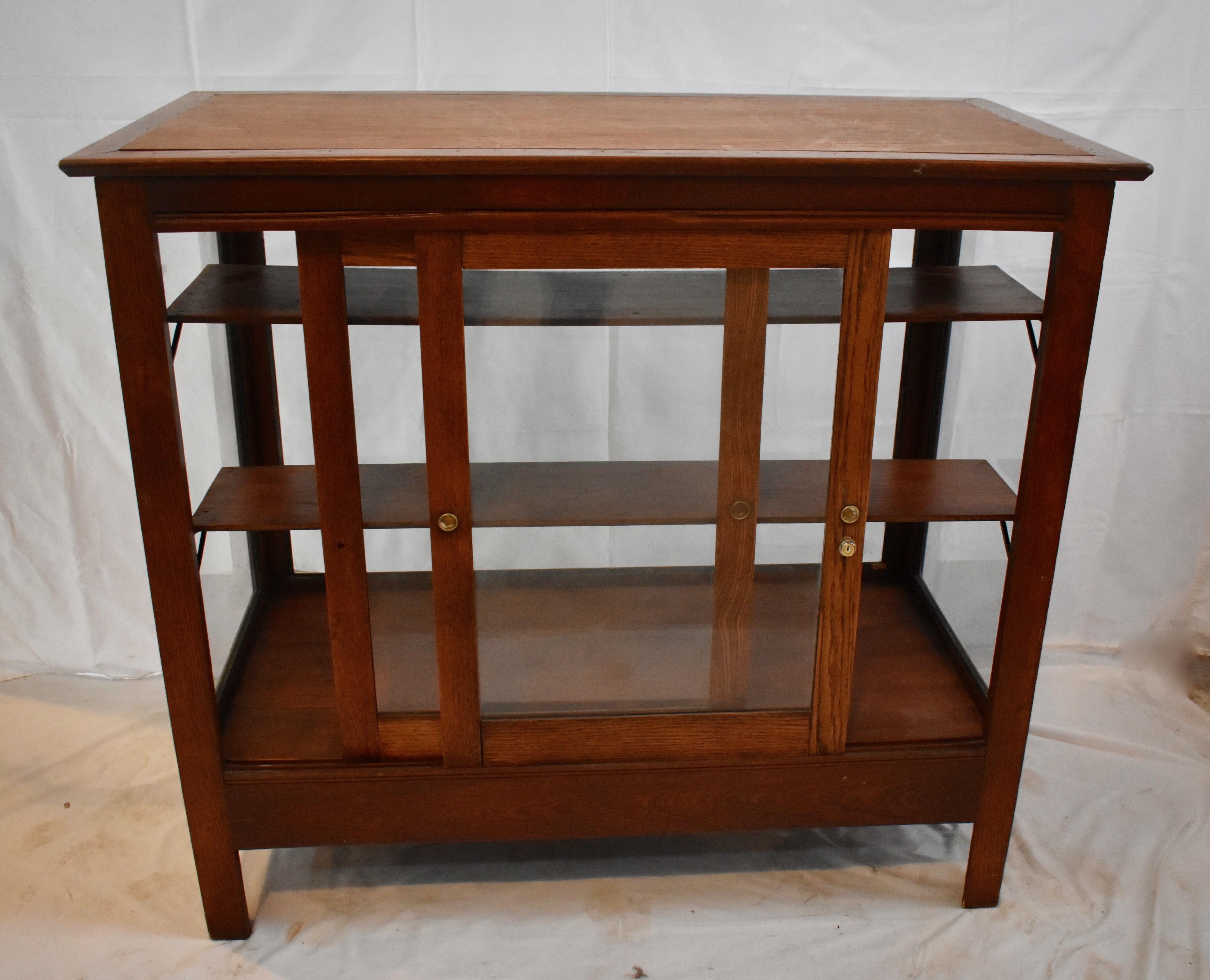 Oak Candy Store Display Case 3