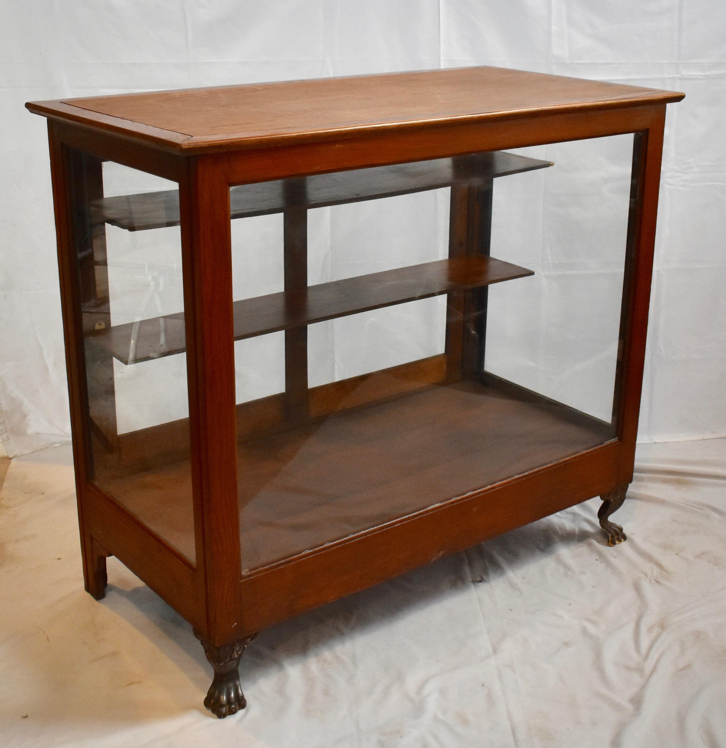 American Oak Candy Store Display Case