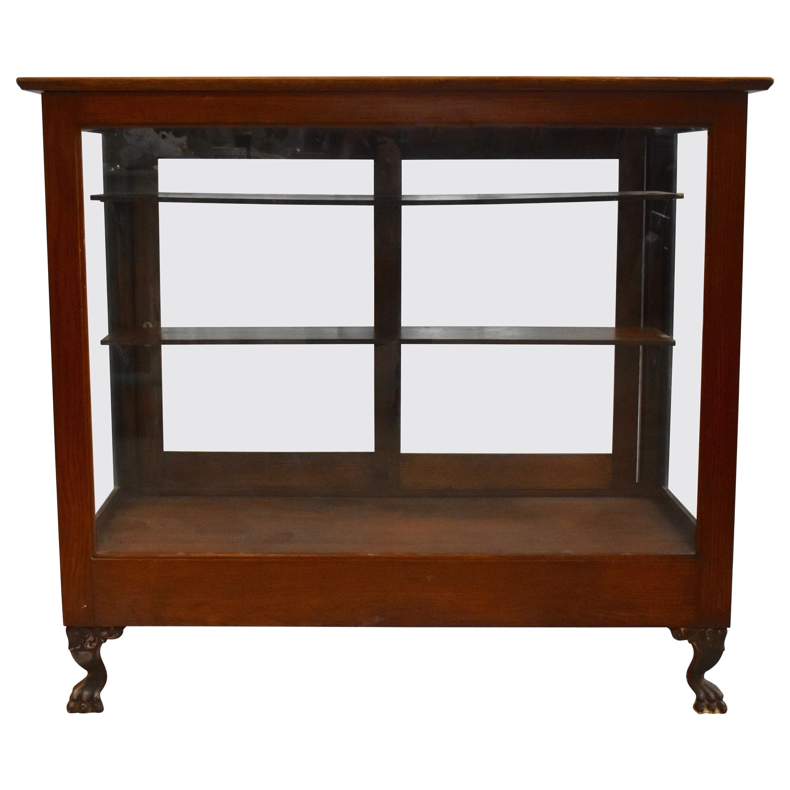 Oak Candy Store Display Case