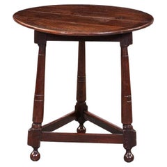 Used Oak Cannon Barrel Cricket Table