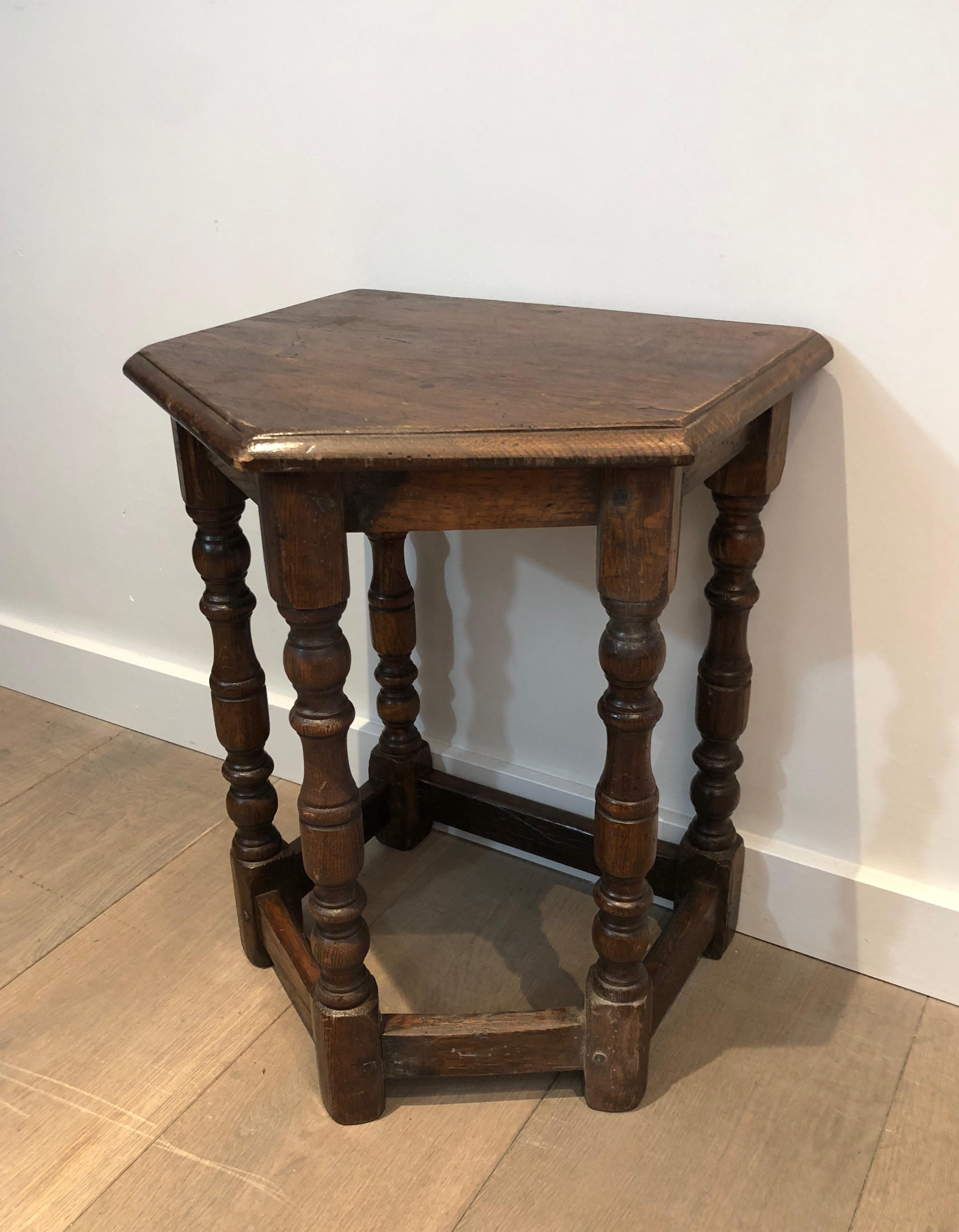 Oak Cantor's Stool, French Work, 17th Century 2
