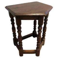 Oak Cantor's Stool, French Work, 17th Century