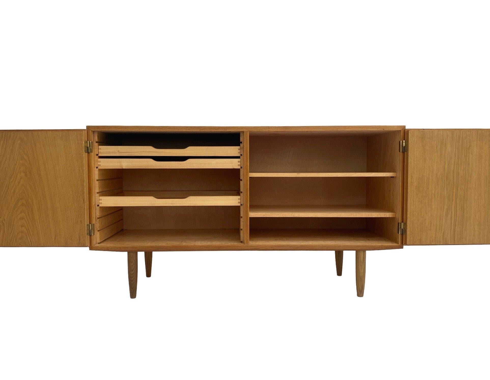 Oak Carlo Jensen For Poul Hundevad Sideboard Mid Century Credenza Danish 1960s In Excellent Condition In London, GB