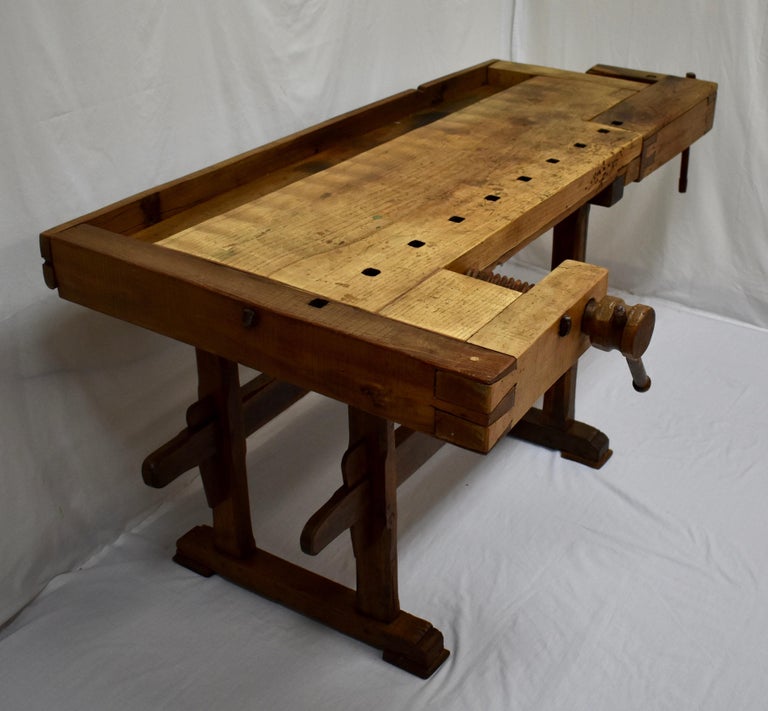 Oak Carpenter's and Joiner's Work Bench For Sale at 1stdibs