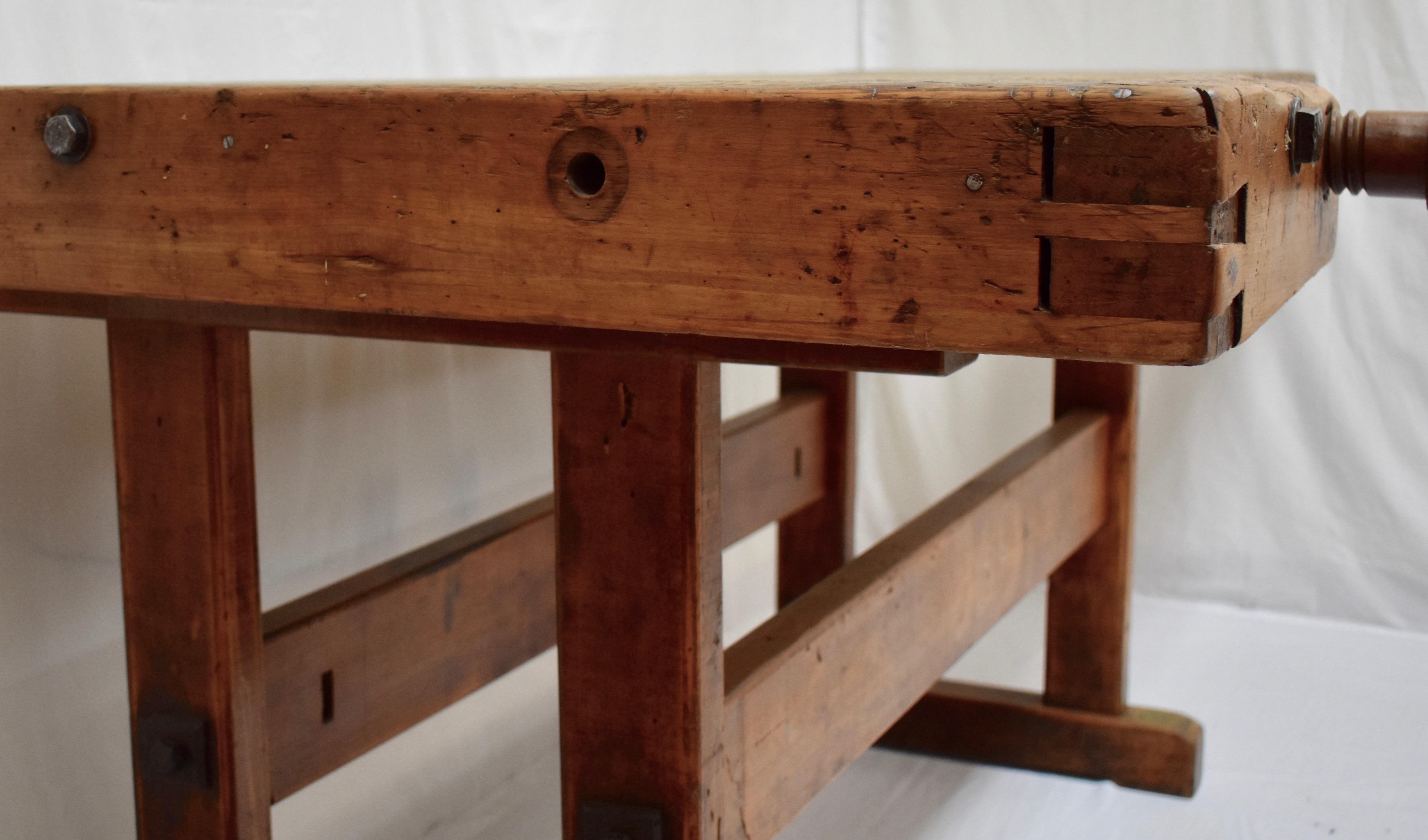 Hungarian Oak Carpenter's and Joiner's Work Bench