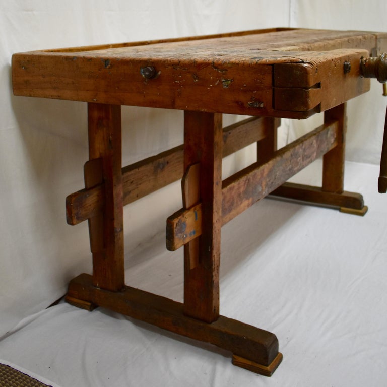 Oak Carpenter's and Joiner's Work Bench at 1stDibs