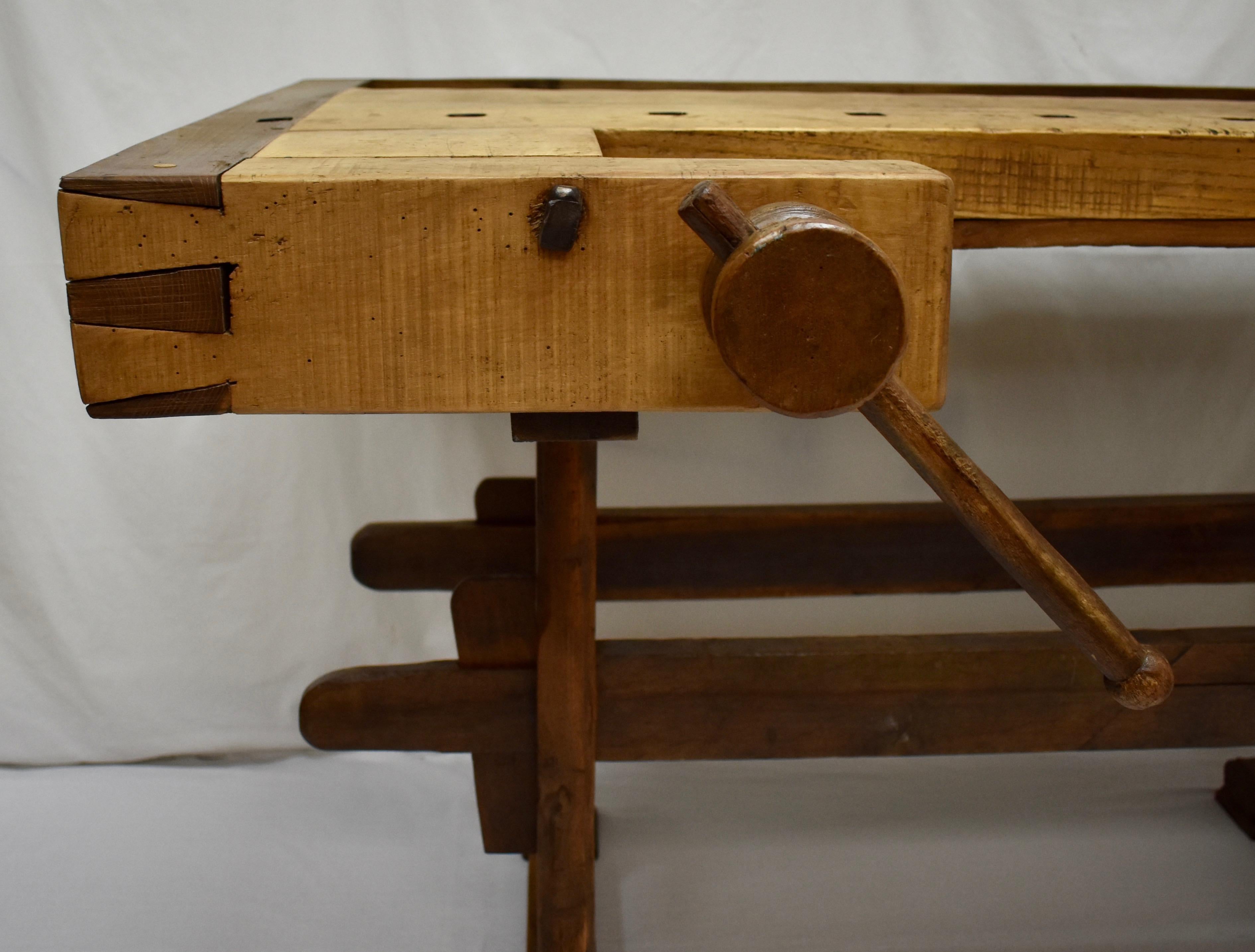 20th Century Oak Carpenter's and Joiner's Work Bench