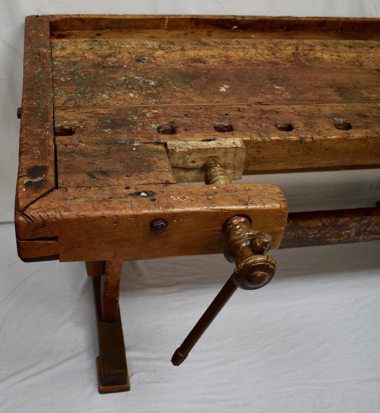 Oak Carpenter's and Joiner's Work Bench at 1stDibs