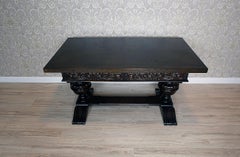 Oak, Carved Desk/Table from the Interwar Period