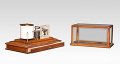 Oak Cased Barograph and Barometer