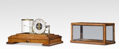 Oak Cased Barograph and Barometer