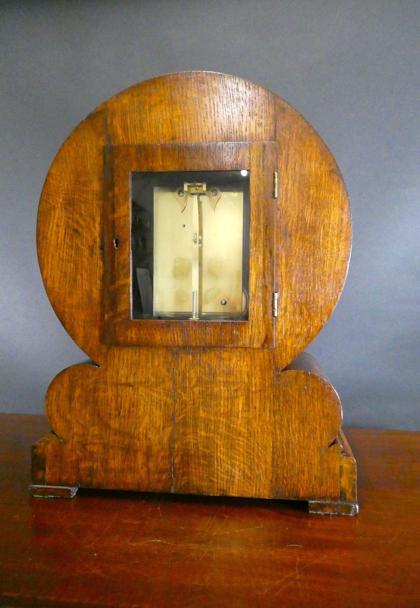 Oak Cased Drumhead Fusee Bracket Clock, Goodman Brothers, Kings Road, Chelsea For Sale 1