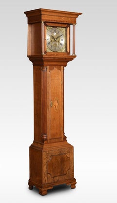Oak Cased Grandmother Clock