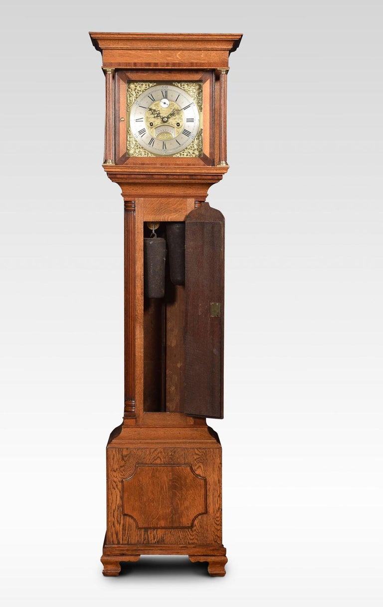 Oak Cased Grandmother Clock at 1stDibs