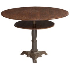 Oak 
Cast Iron Centre Table, America, circa 1890
