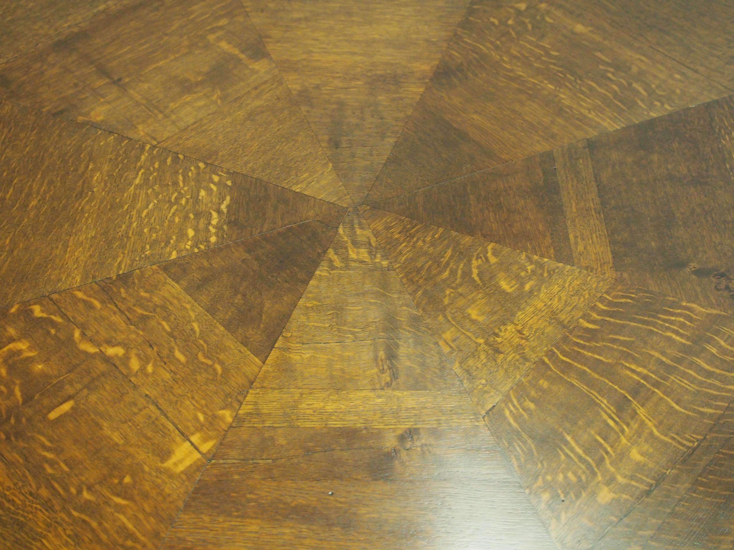 Oak Centre or Dining Table with Historic Edinburgh Woods For Sale 6