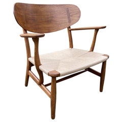 Oak CH22 Lounge Chair by Hans J. Wegner for Carl Hansen