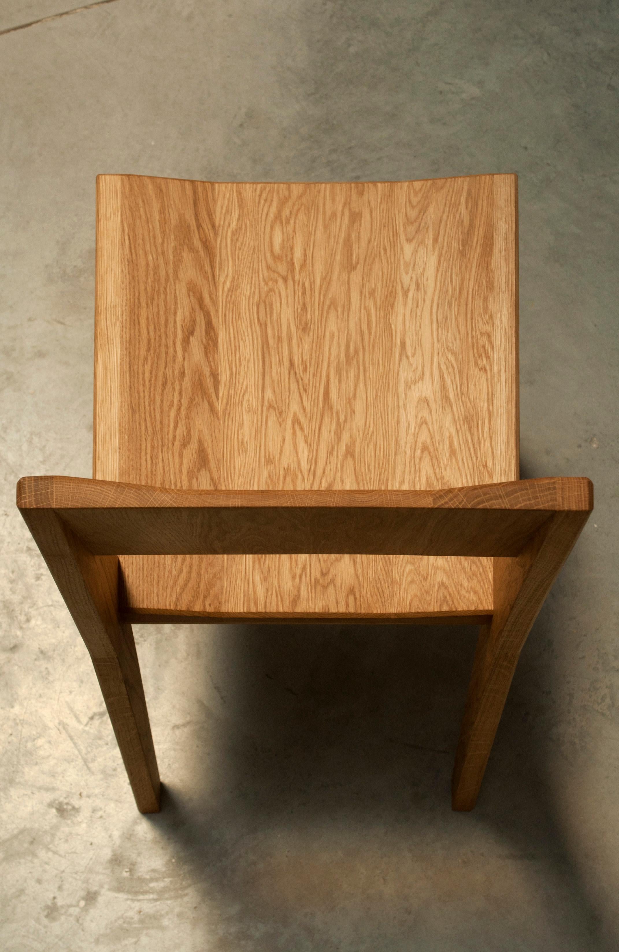 Spanish Oak Chair by Frank Buschmann For Sale
