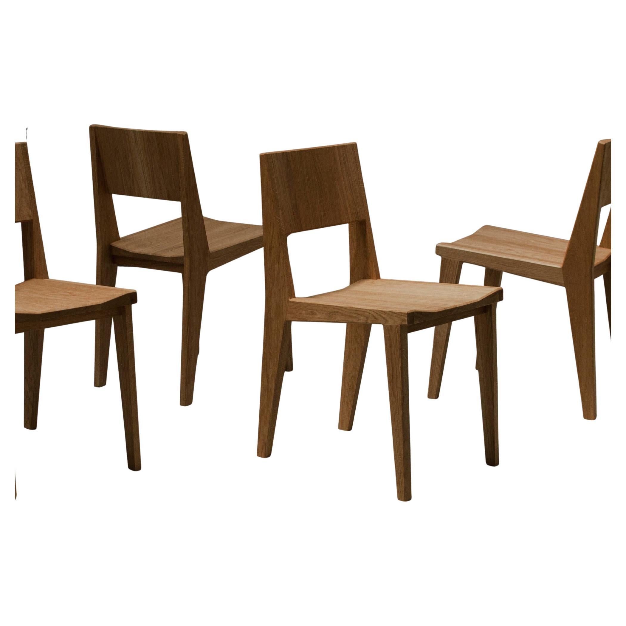 Stuhl aus Eichenholz von Frank Buschmann im Angebot