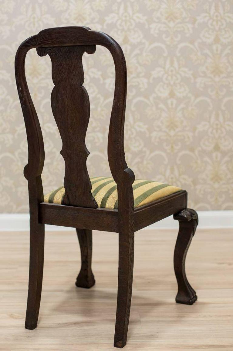 European Oak Chair from the Early 20th Century