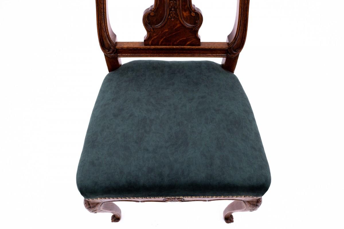 Chaise en Oak de la fin du XIXe siècle, Europe occidentale. Bon état - En vente à Chorzów, PL