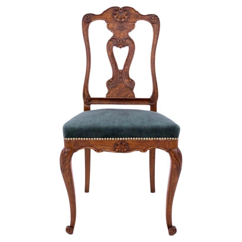 Chaise en Oak de la fin du XIXe siècle, Europe occidentale. en vente