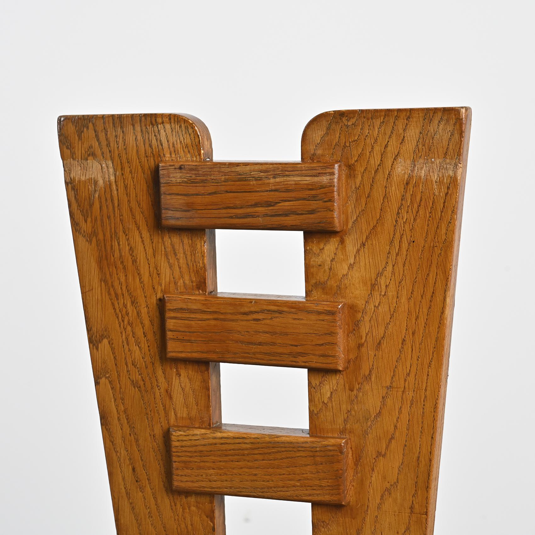 Sedie in Oak di Henri Jacques Le Même, Francia, 1940 ca. 1940, Set di 6 in vendita 6