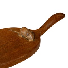 Oak Cheese Board by Robert Thompson, England circa 1930