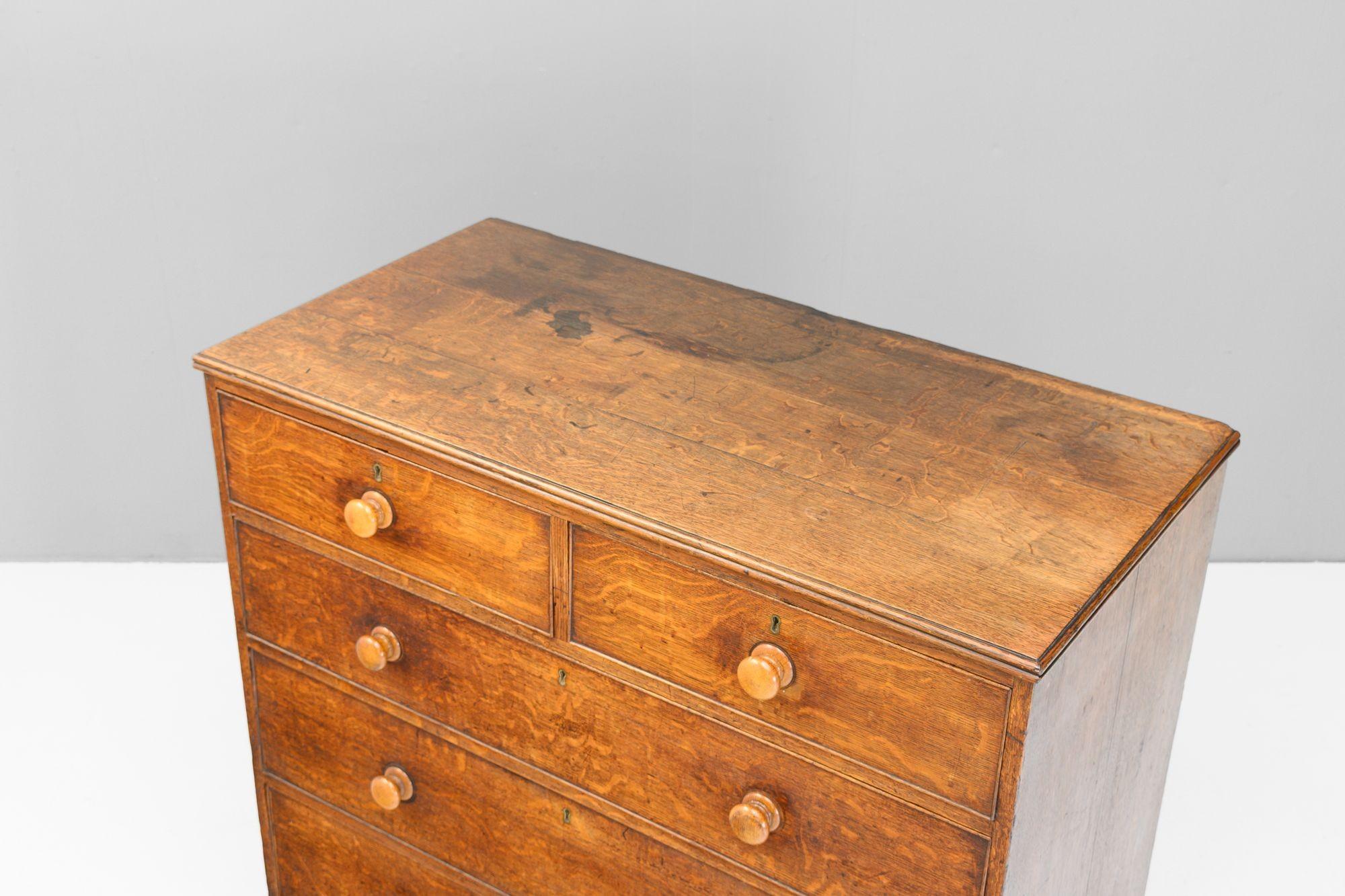 Mid-19th Century Oak Chest For Sale