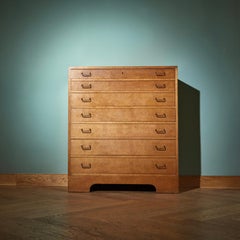 Danish Modern Oak Chest of Drawers by A.J. Iversen, 1940s