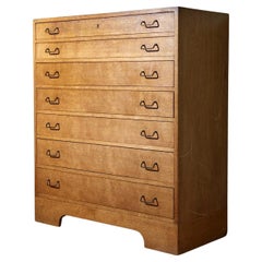 Danish Modern Oak Chest of Drawers by A.J. Iversen, 1940s