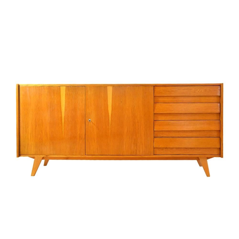 Oak Chest of Drawers by Jiri Jiroutek for Interier Praha, 1960s