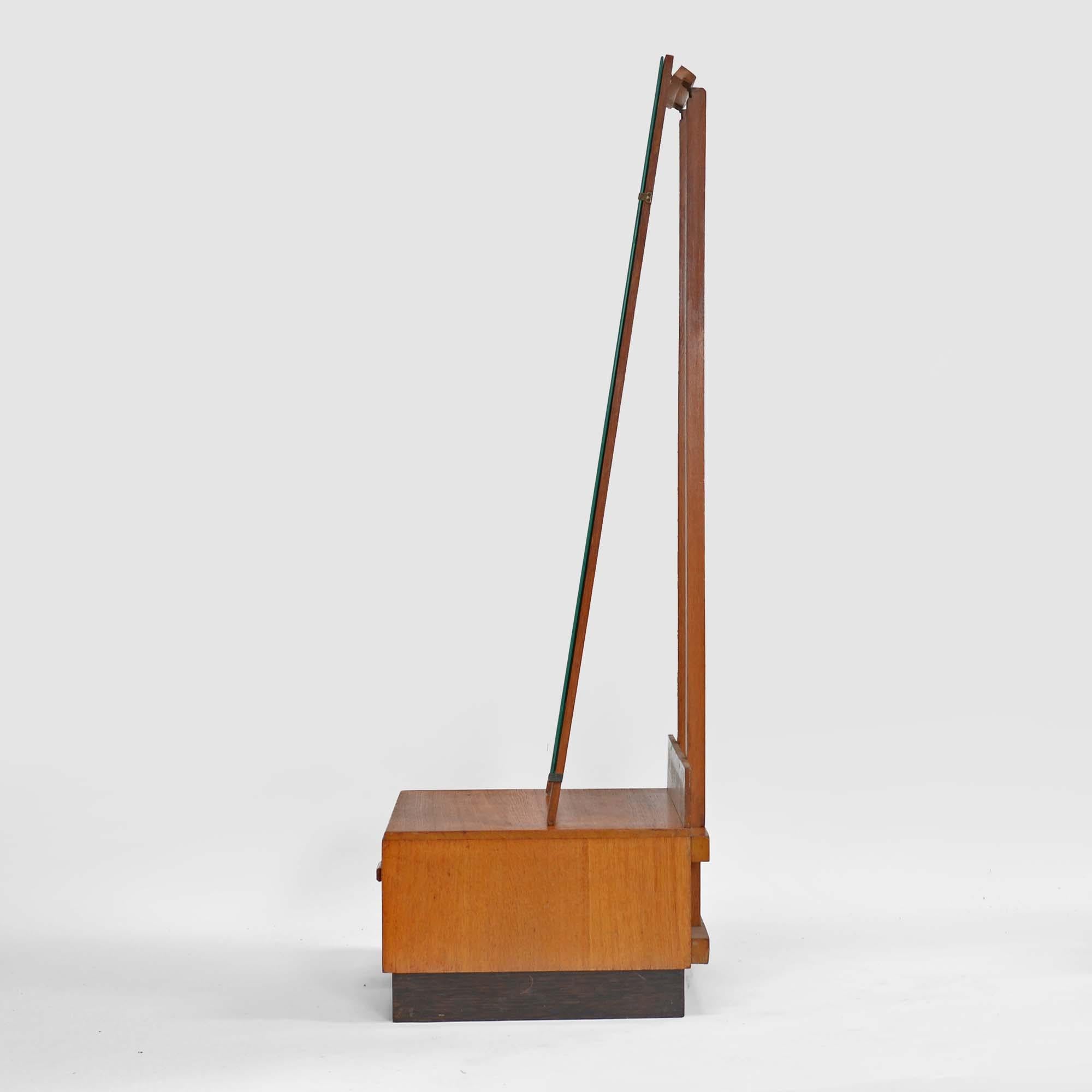 Mid-Century Modern Oak cheval dressing mirror the style of Heals By A.B. Ltd, Good Furniture Units For Sale