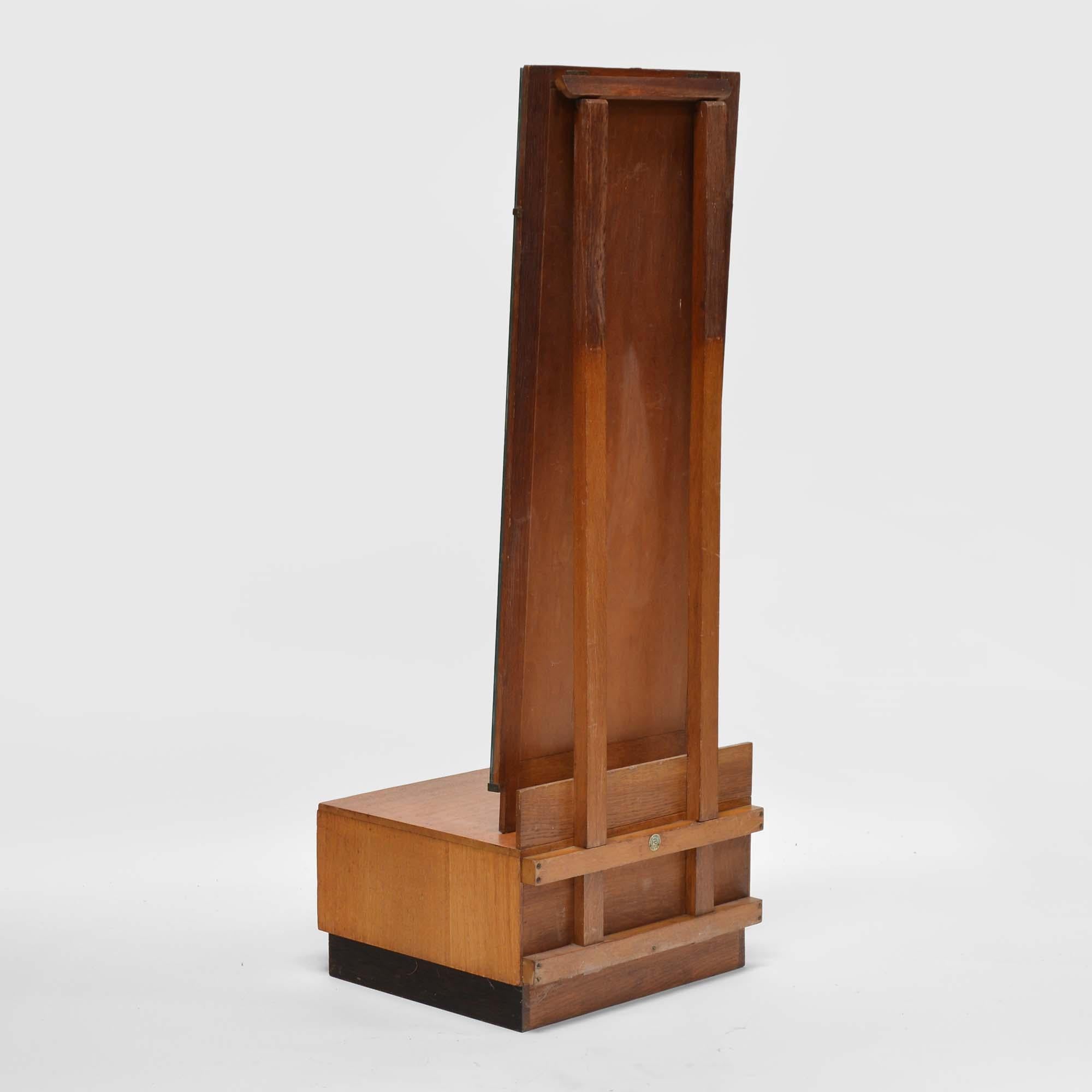 Oak cheval dressing mirror the style of Heals By A.B. Ltd, Good Furniture Units For Sale 1