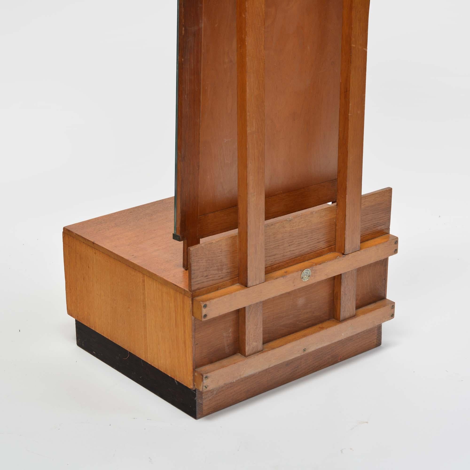 Oak cheval dressing mirror the style of Heals By A.B. Ltd, Good Furniture Units For Sale 2
