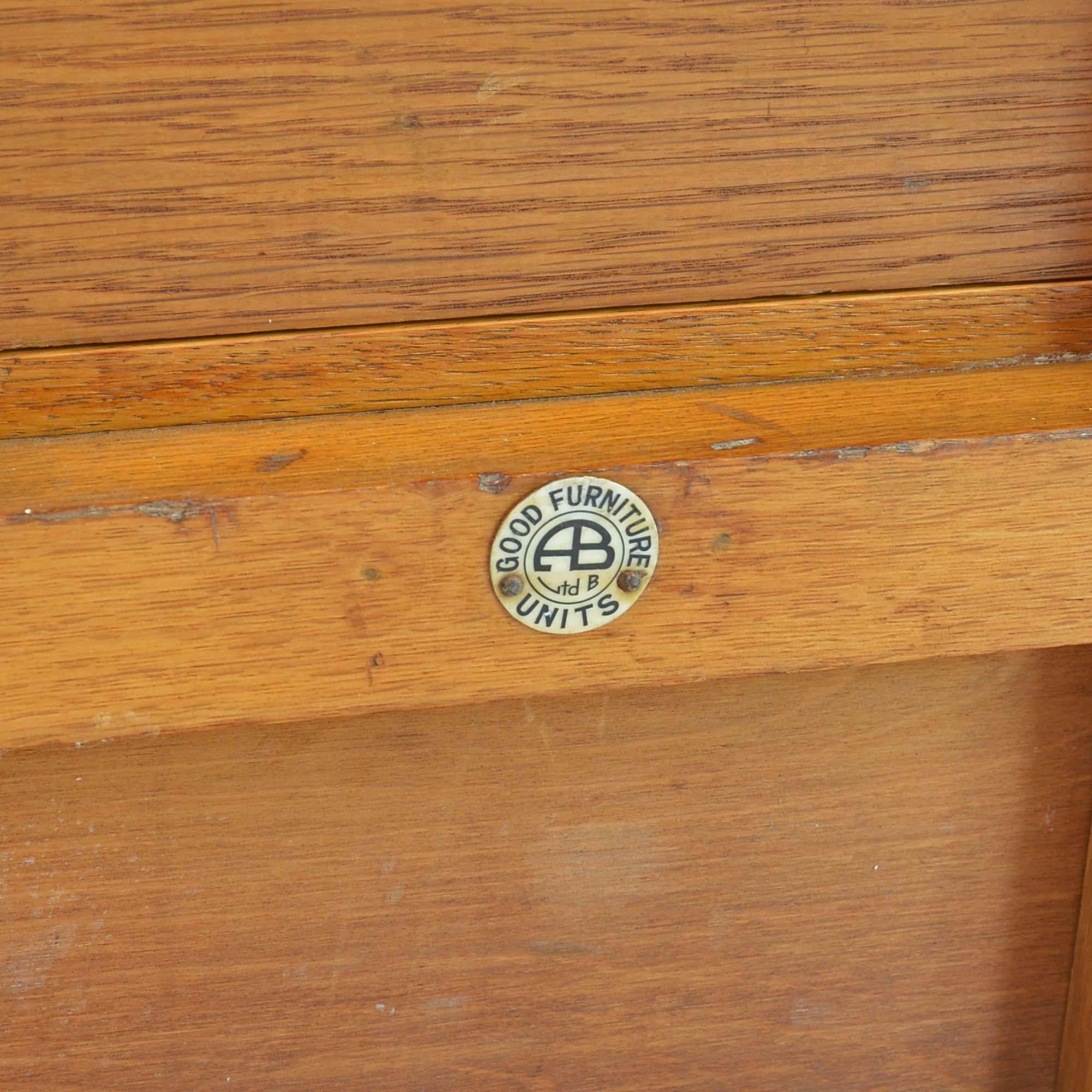 Oak cheval dressing mirror the style of Heals By A.B. Ltd, Good Furniture Units For Sale 3