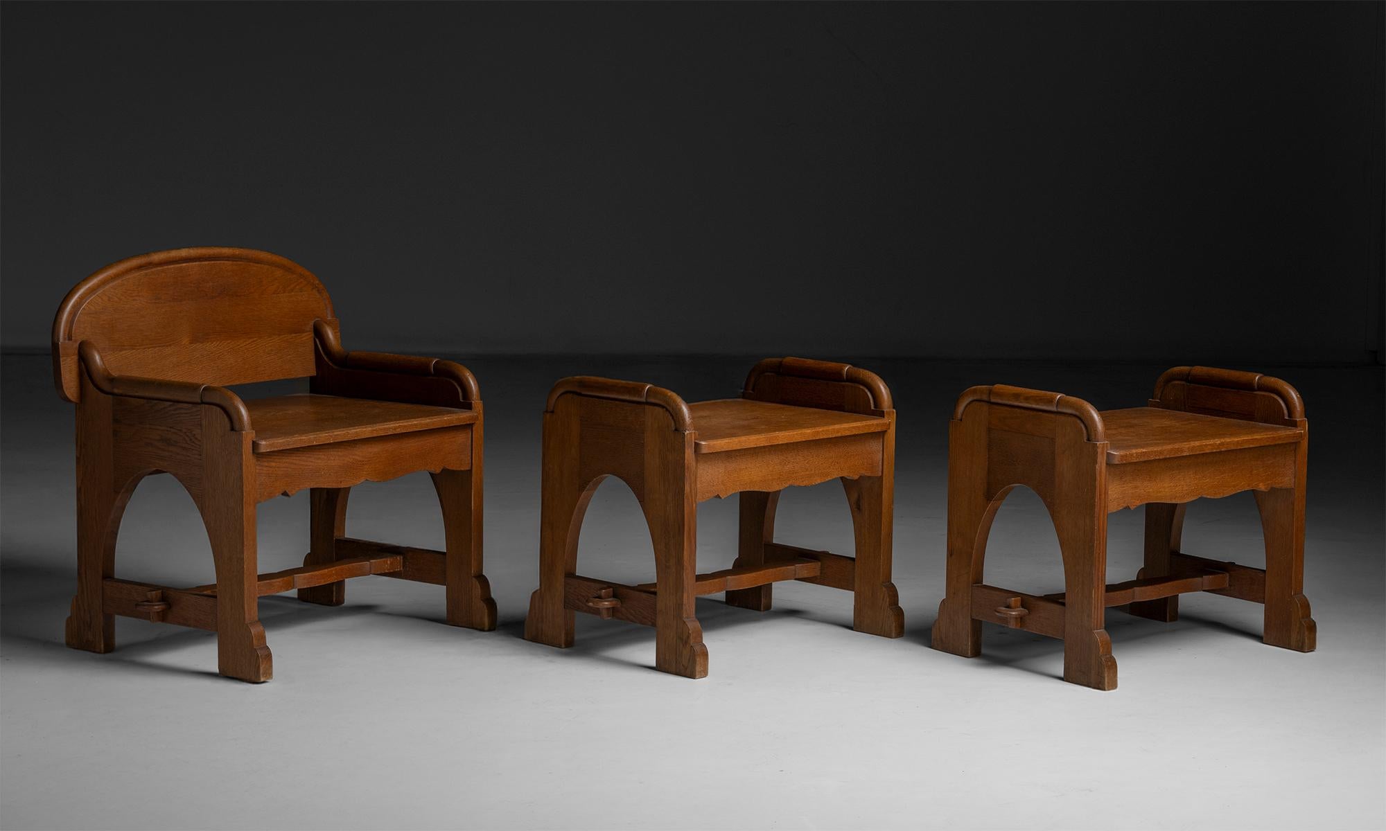 Néerlandais Chaise d'église, Pays-Bas 1940 en vente